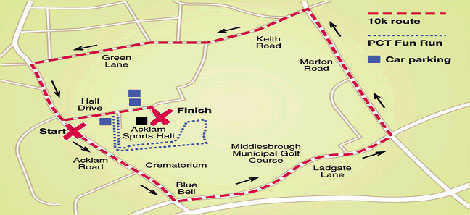 Middlesbrough 10k Route