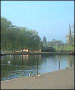 View of the river Avon 