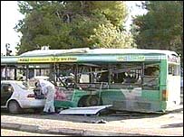 Saldırının düzenlendiği otobüs