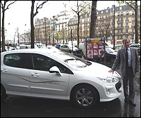 Prototype diesel/electric Peugeot 408