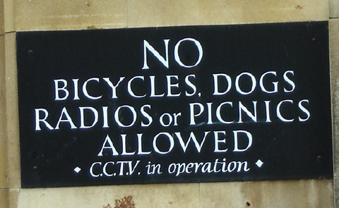 sign outside Kings College