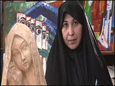 زهرا رهنورد در نمایی از فیلم "و خلقت بود"