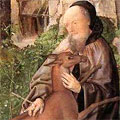 St. Giles, as shown in the painting 'Saint Giles and the Hind'