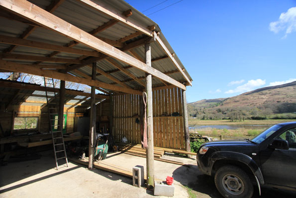 This shed will be transformed into the new studio