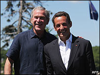 Sarkozy Bush