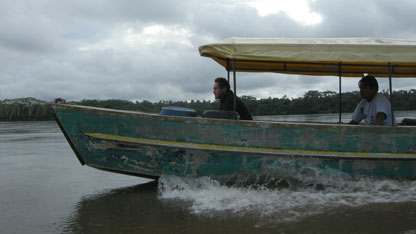 Bruce travels to the oil spill