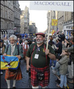 The MacDougall Clan at The Gathering. Photo courtesy of Rob McDougall