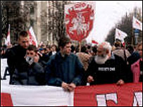 Акція протесту опозиції у Мінську