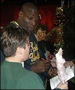 Frank Bruno and fans