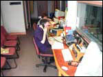 The Phone In Area - this is where much of the On Air production takes place and where phone calls are taken.