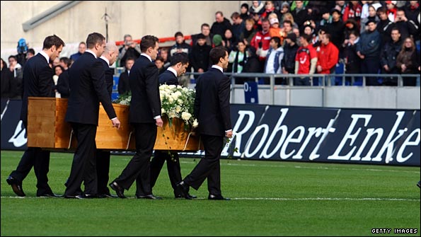 Robert Enke's memorial service