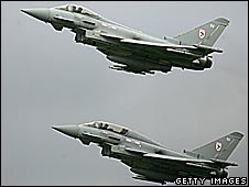 Eurofighter Typhoon jets