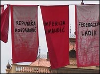 Flags in Novi Sad