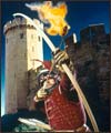 A bowman at Warwick Castle 