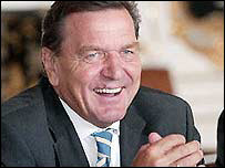 O chanceler da Alemanha, Gerhard Schroeder