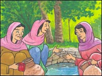 عاطفه، پريګله او صابره د ګودر پر غاړه