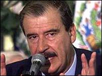 O presidente mexicano, Vicente Fox