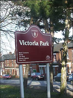 Victoria Park sign