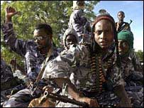 Armed police in Darfur