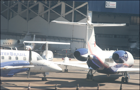 Một hãng máy bay riêng ở Sao Paulo.