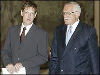 Stanislav Gross a Václav Klaus