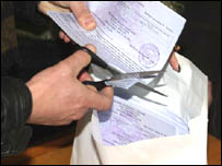 Минулі вибори: погашення невикористаних бюлетенів