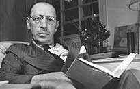 Stravinsky Seated