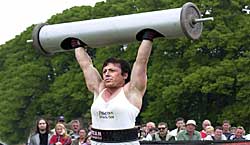 Strongwoman Trish Porter from Maghera competing to be Europes Strongest Woman (2004)