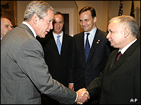 Bush ve Kaczyinski