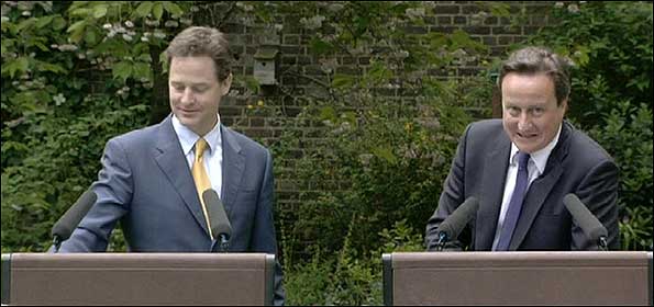 Nick Clegg and David Cameron