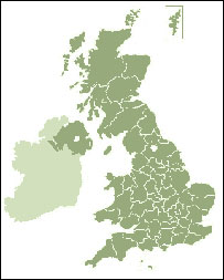 نقشه بريتانيا