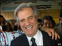 O presidente do Uruguai, Tabaré Vázquez