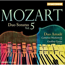 Review of Duo Sonatas Volume 5 (Duo Amadè; violin: Catherine Mackintosh; fortepiano: Geoffrey Govier) Review of Duo Sonatas Volume 5 (Duo Amadè; violin: Catherine Mackintosh; fortepiano: Geoffrey Govier)