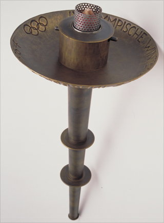 Photo: The torch design for the 1964 Winter Olympic Games