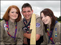 Three scouts