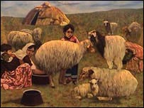 يکی از تابلوفرش های نمايشگاه