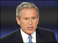 O presidente dos Estados Unidos, George W. Bush