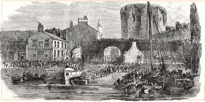 Hen fad achub Caernarfon - y John Gray Bell, 1866.