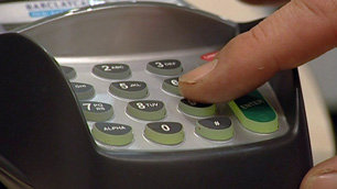 A chip and pin machine