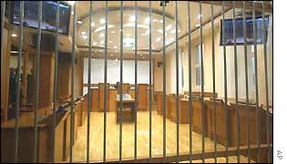 Novootvorena sudnica u Beogradu u kojoj se vodi sudski proces protiv optuženih za ubistvo premijera Zorana Đinđića