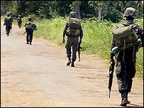 Sri Lanka troops in the east