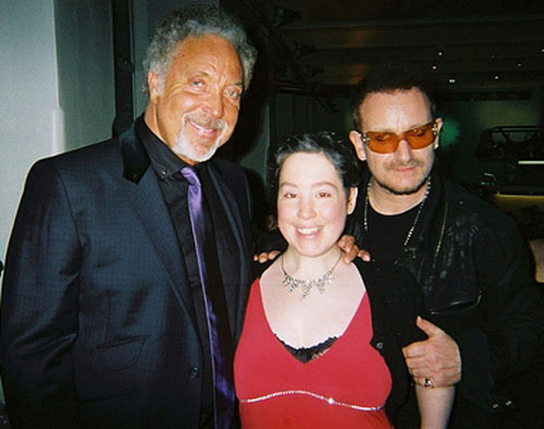Ciara Evans with Tom Jones and Bono