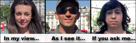 Speakers expressing their opinions on press freedom