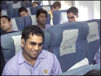 विमान में सचिन