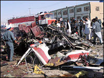 صحنه يک انفجار در قندهار