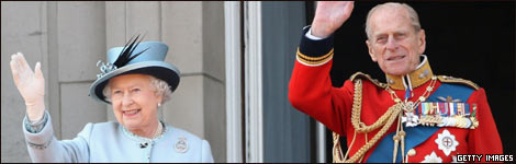 Queen Elizabeth II and her husband, Prince Philip