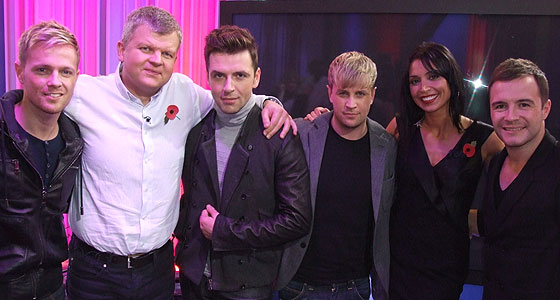 Adrian and Christine with Westlife