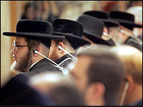 يهوديان ارتودکس در کنفرانس هولوکاست