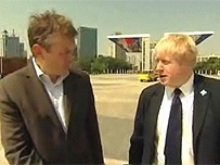 Tim Donovan and Boris Johnson