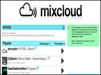 Screengrab of Mixcloud